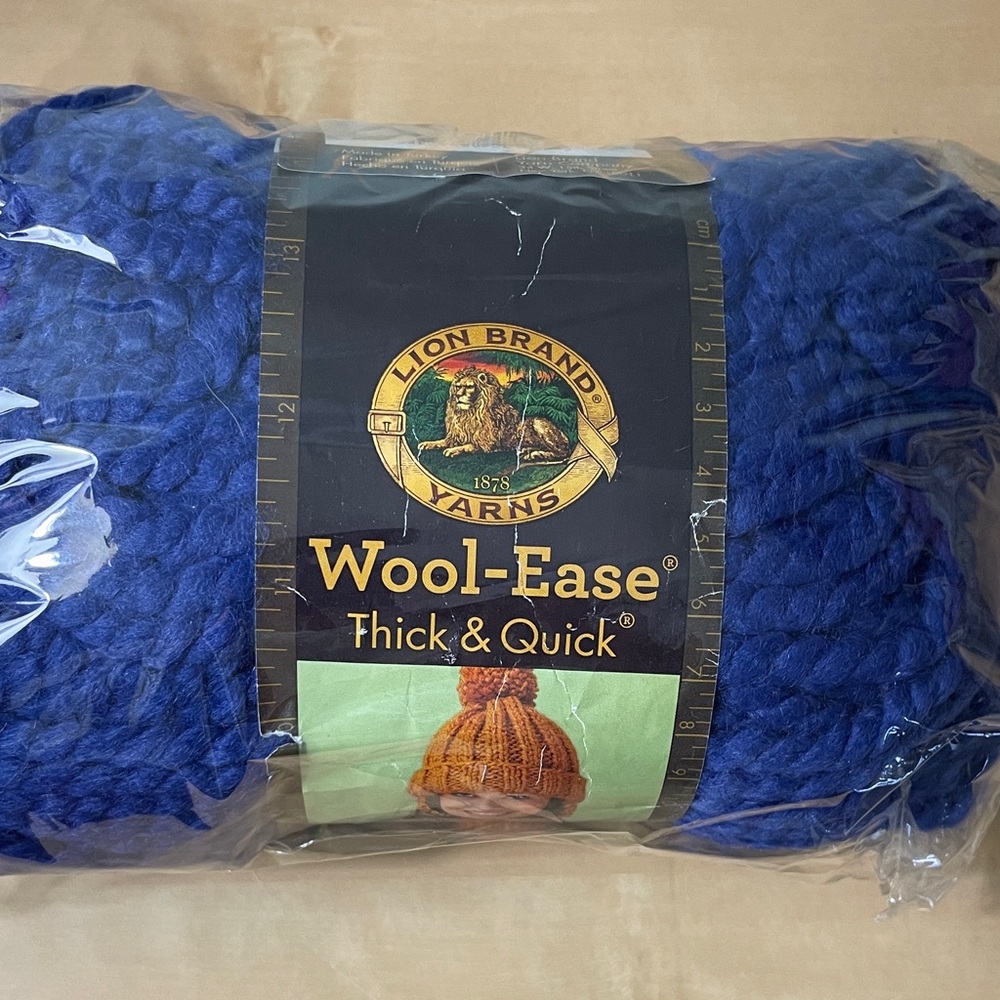 Lion Brand Wool-Ease Thick & Quick Yarn - Blue